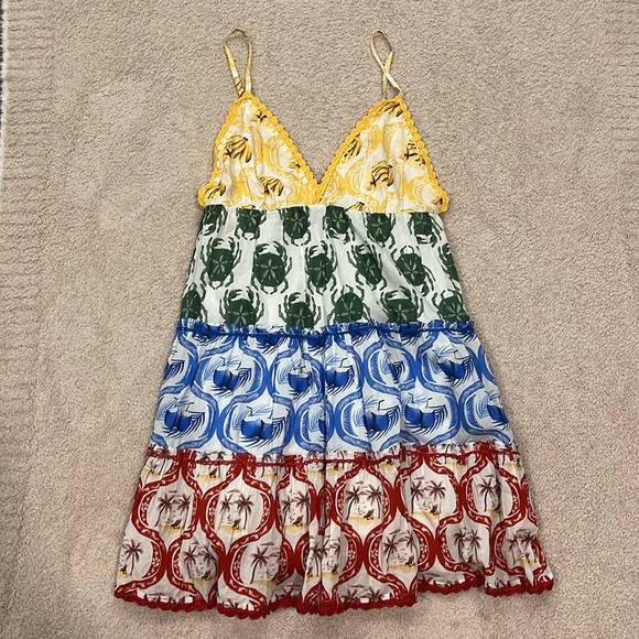 FARM Rio Colorful Tiered Mini Dress - Picture 5 of 9